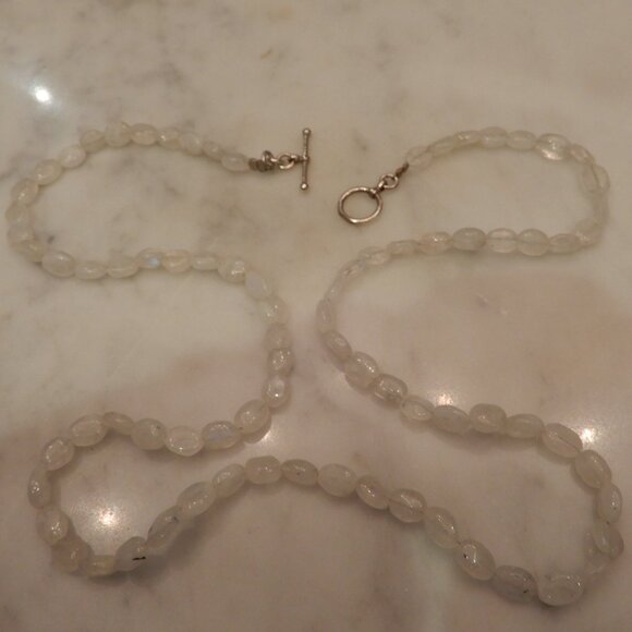 White Moonstone Necklace - Picture 1 of 2